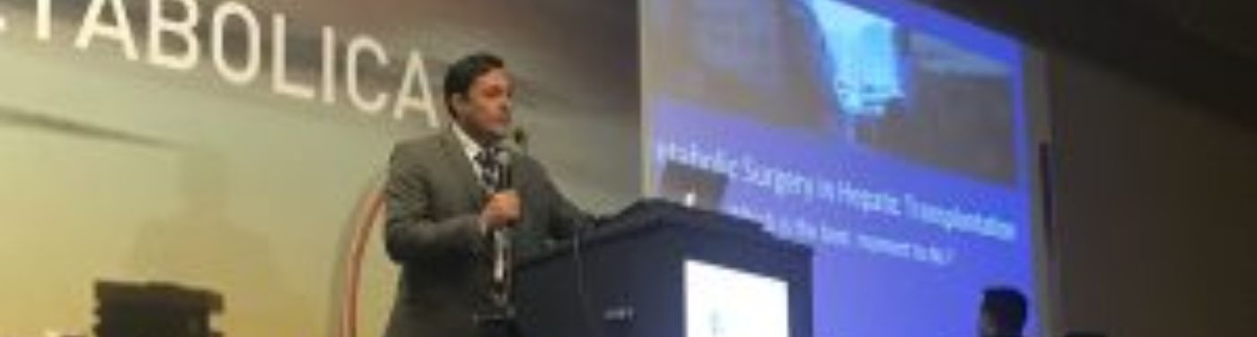 Eduardo Fernandes faz palestra sobre cirurgia metabólica e transplante de fígado em Congresso