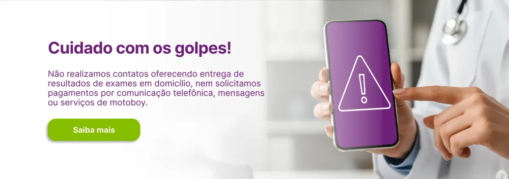 Celular com símbolo de "cuidado!" na tela