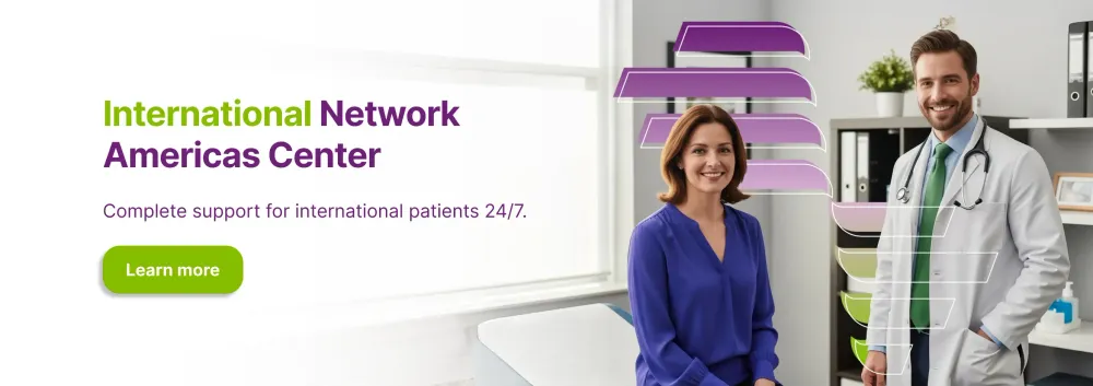 Profissionais da saúde que cuidam de pacientes internacionais